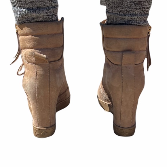 My Louis Vuitton Lace Up Wedge Ankle Boots - Picture 6 of 10